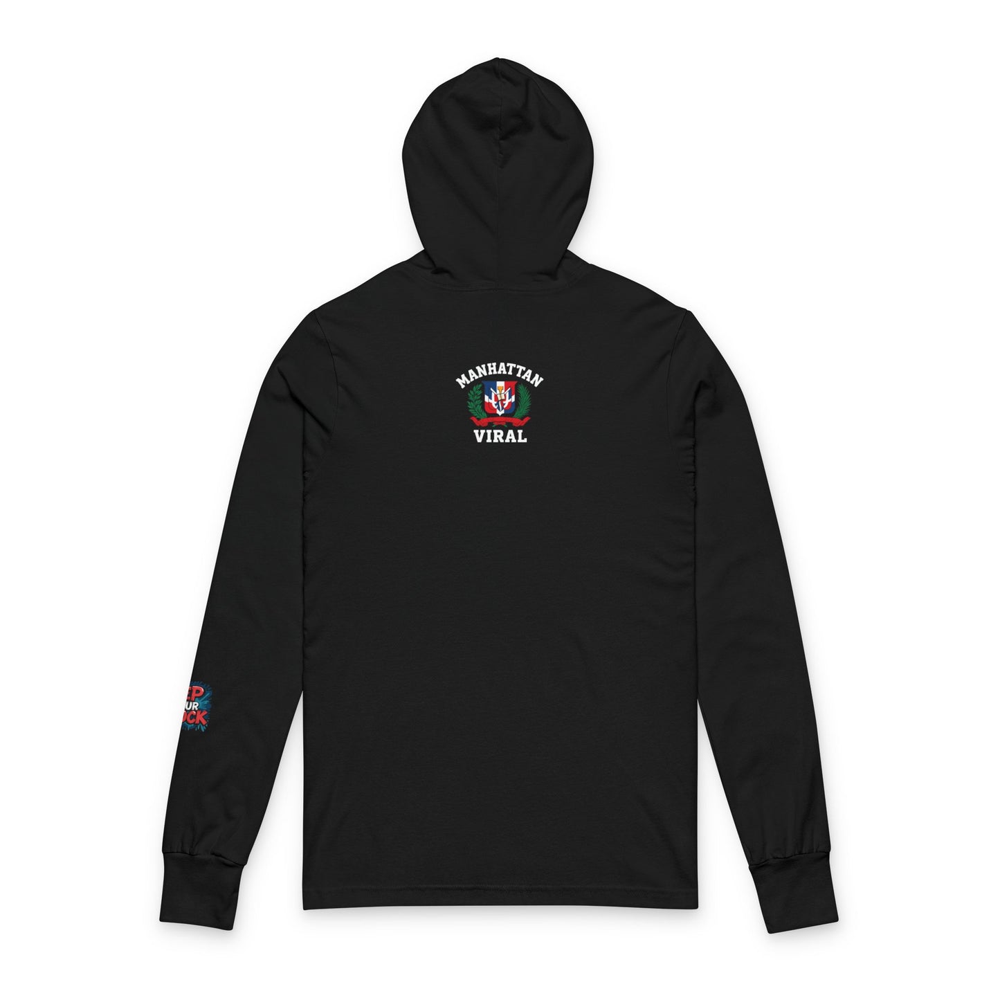 Dominican Samurai Hoodie, Unisex Hooded Long Sleeve Tee, Casual Wear, Streetwear, Geek Culture Merch, Gift for Him/Her, Stylish Layering Top