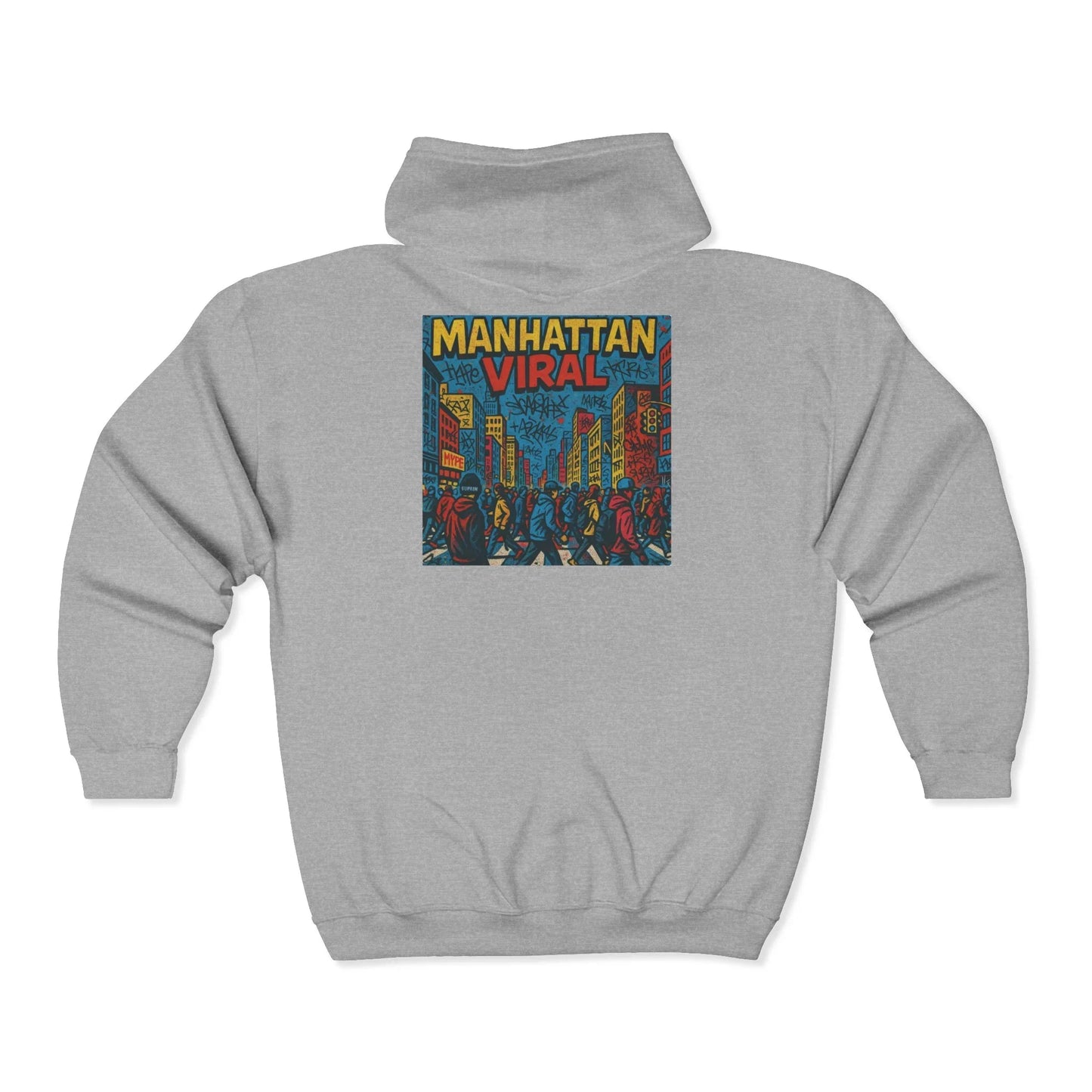 Midtown Hustle Heavy Blend™ Full Zip Hooded Sweatshirt - Manhattan Viral
