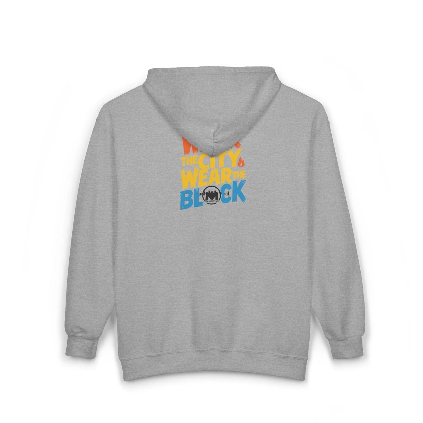 NYC Wear the City Heavy Blend™ Full Zip Hooded Sweatshirt, Cozy Urban Zip-Up, Gifts for City Lovers, Perfect for Casual Outings, Travel Essentials - Manhattan Viral