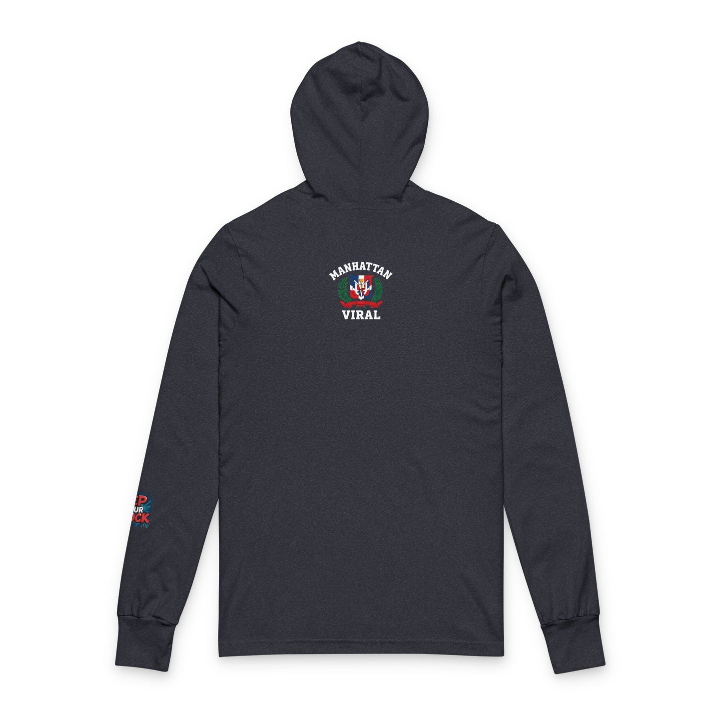Dominican Samurai Hoodie, Unisex Hooded Long Sleeve Tee, Casual Wear, Streetwear, Geek Culture Merch, Gift for Him/Her, Stylish Layering Top