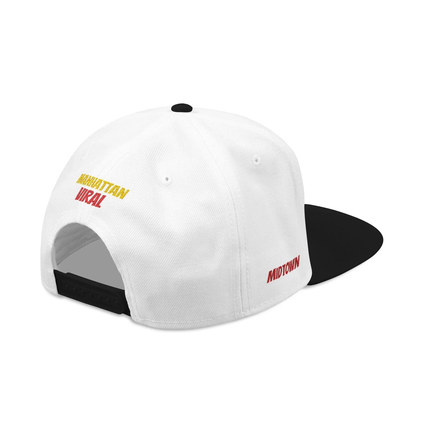Midtown Hustle Embroidered Snapback Cap, Colorful Hat For NYC Streetwear, Unique Gift for Friends, Casual Accessories - Manhattan Viral