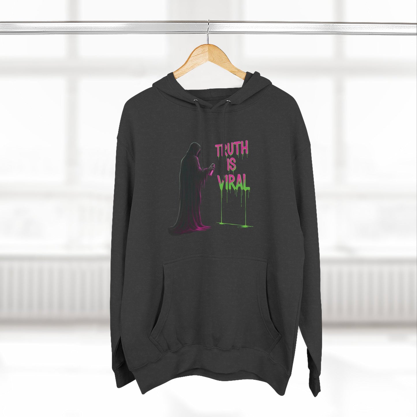 Viral Reaper Three-Panel Cotton Fleece Hoodie