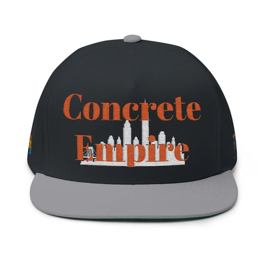 Concrete Life Flat Bill Cap - NYC Snapback - One size - Black/Grey