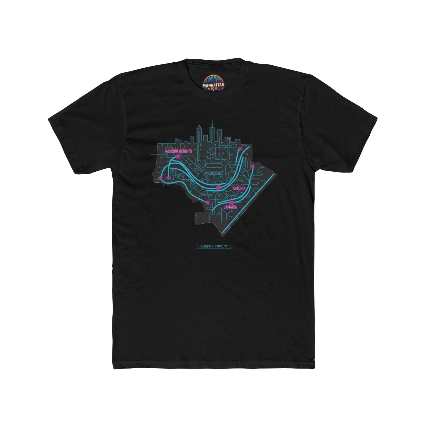Queens Graphic Tee, Unisex Cotton Crew Tee, NYC Gift, Streetwear Style, Urban Fashion, Casual Wear