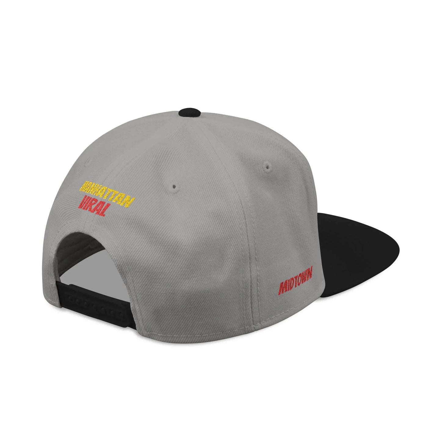 Midtown Hustle Embroidered Snapback Cap, Colorful Hat For NYC Streetwear, Unique Gift for Friends, Casual Accessories - Manhattan Viral