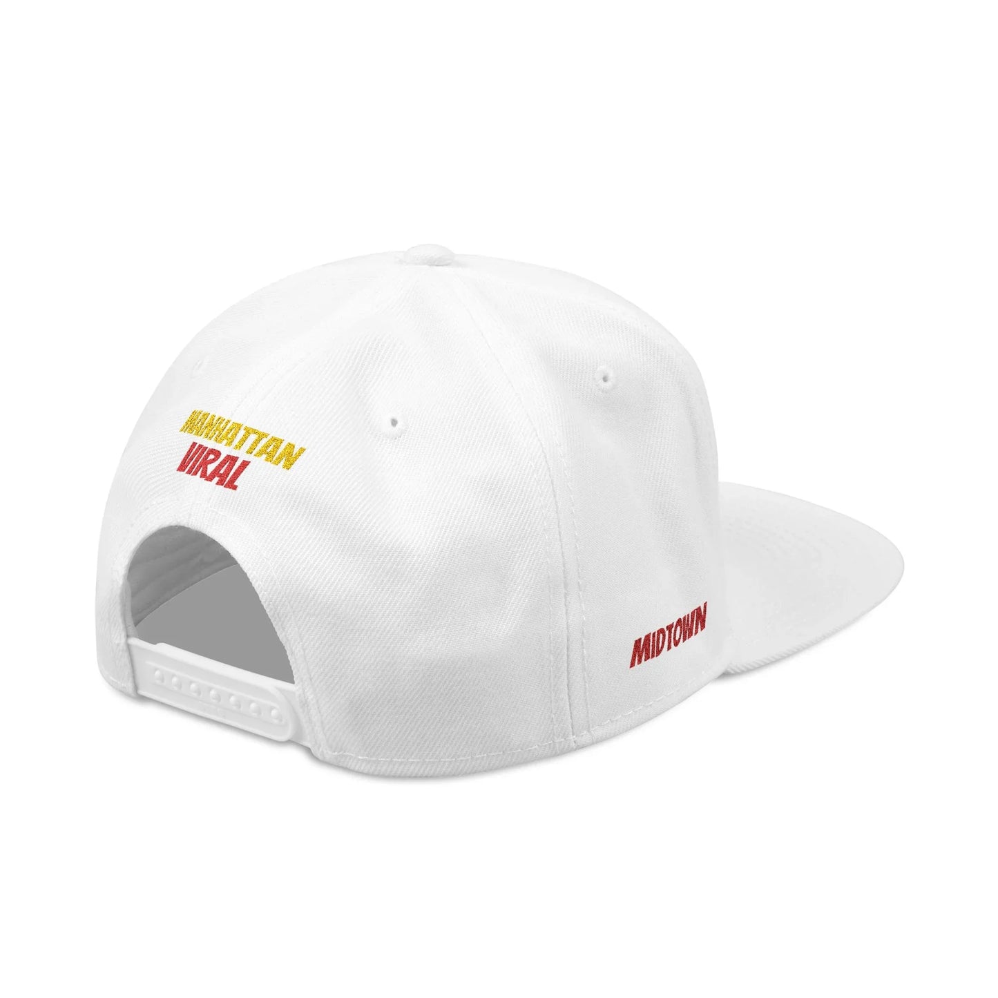Midtown Hustle Embroidered Snapback Cap, Colorful Hat For NYC Streetwear, Unique Gift for Friends, Casual Accessories - Manhattan Viral