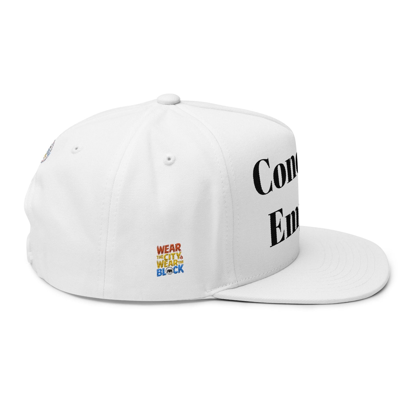 Concrete Empire Flat Bill Cap - Concrete Empire Embroidered Hat