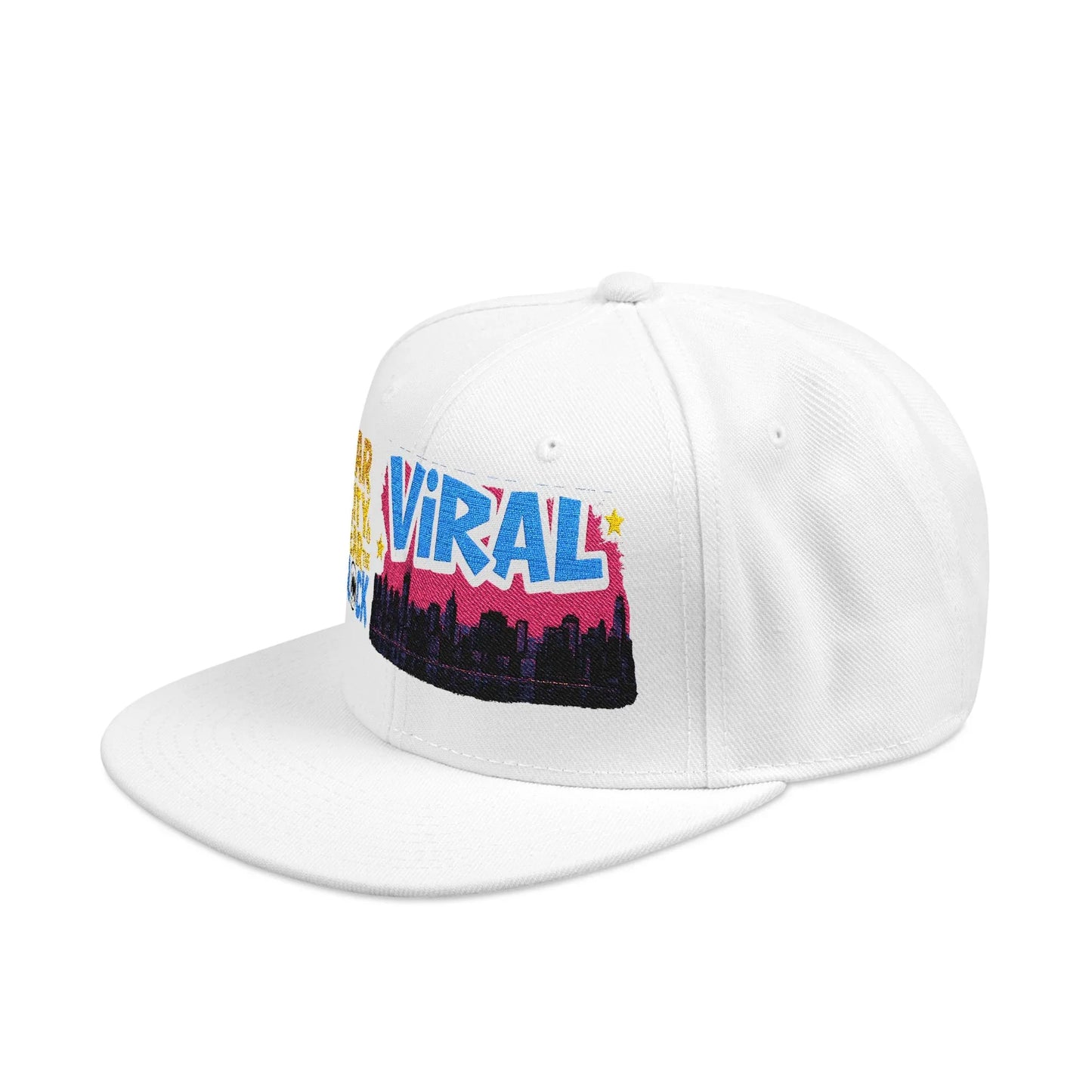L.E.S Viral Snapback Cap, Trendy Embroidered Hat for Streetwear, Gift for Teenagers, Festivals, Cool Casual Style - Manhattan Viral