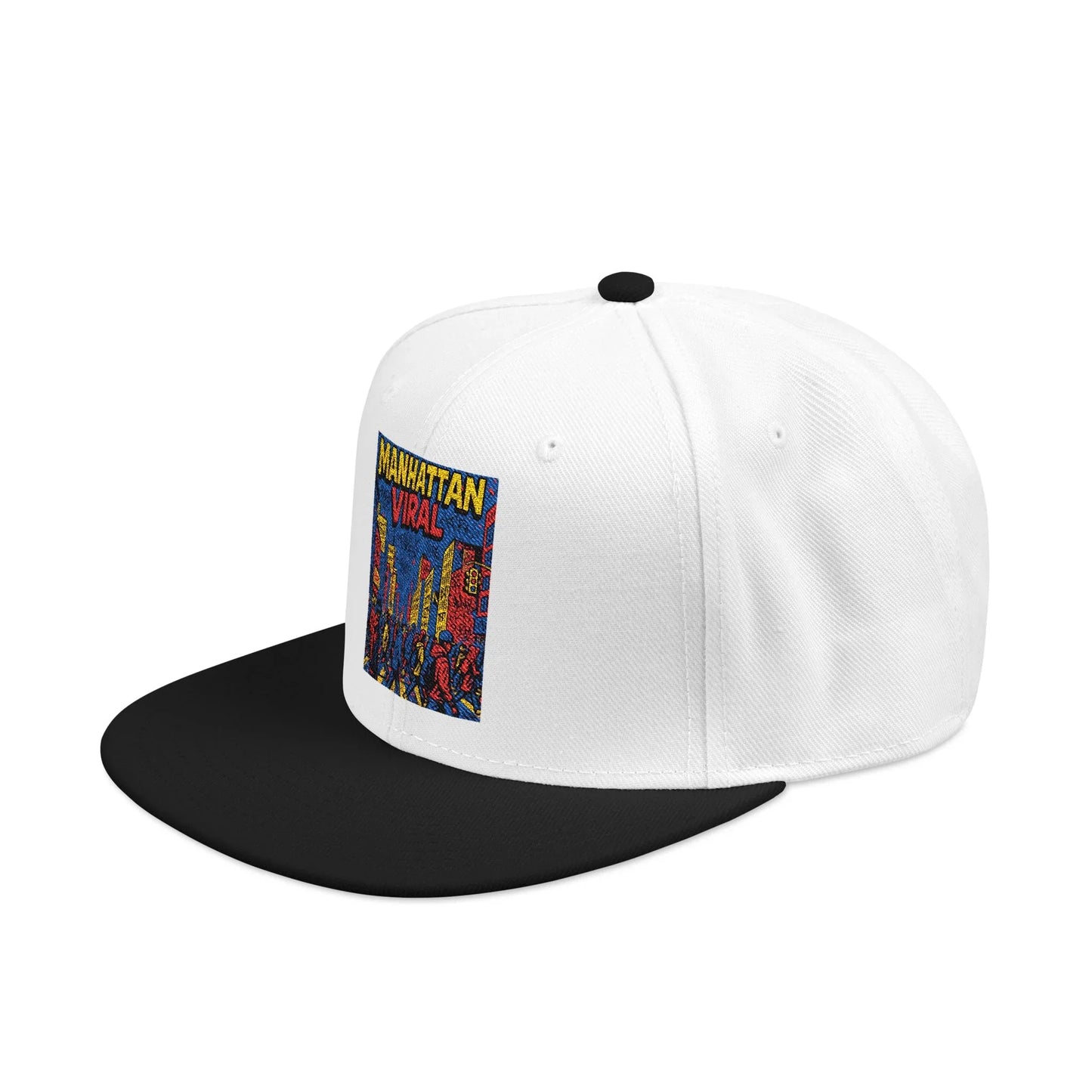 Midtown Hustle Embroidered Snapback Cap, Colorful Hat For NYC Streetwear, Unique Gift for Friends, Casual Accessories - Manhattan Viral