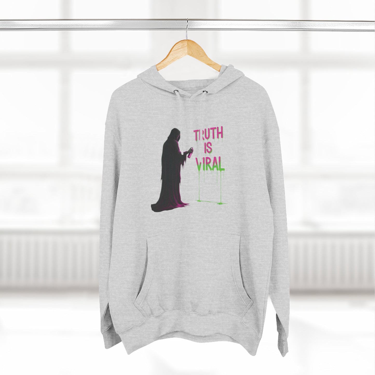 Viral Reaper Three-Panel Cotton Fleece Hoodie