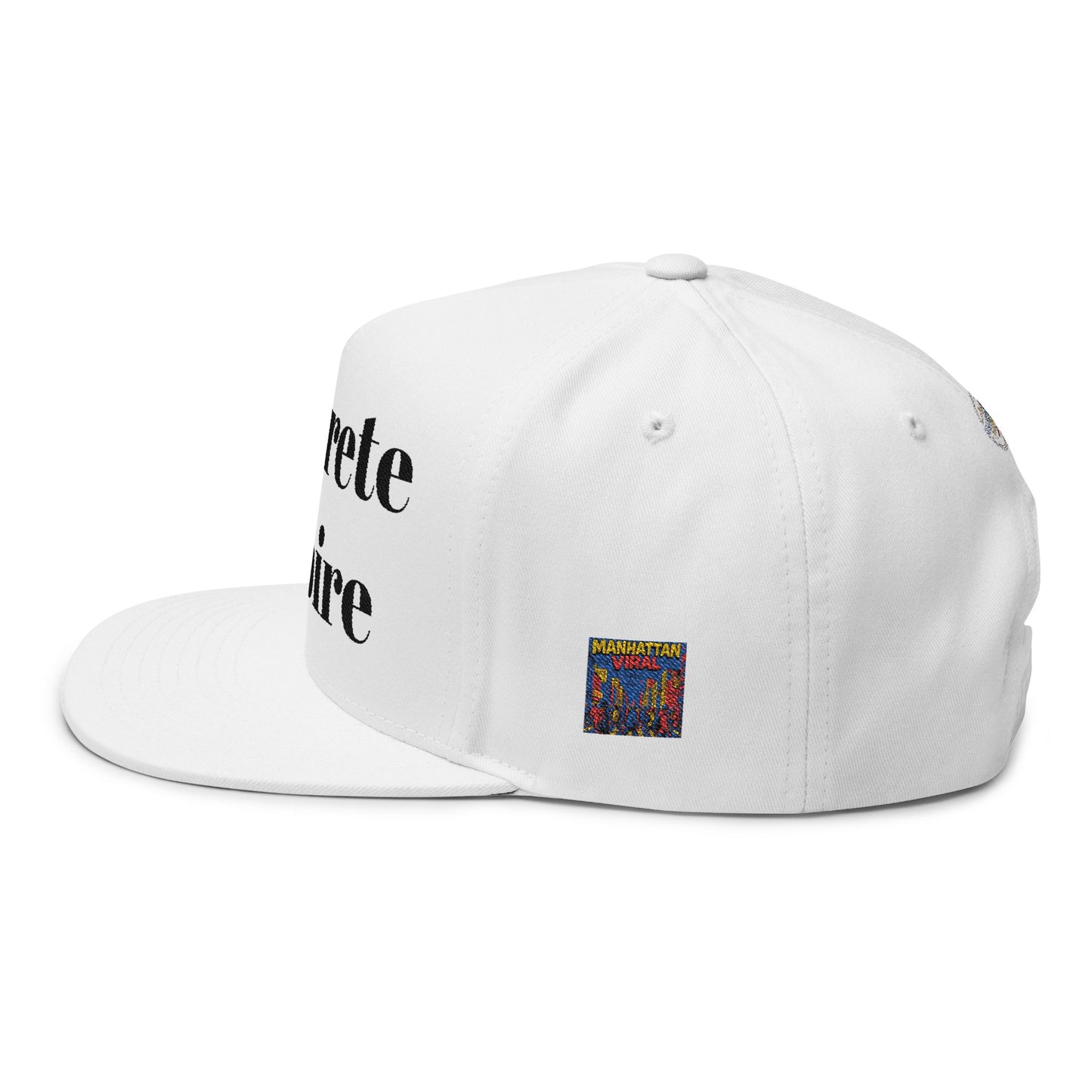 Concrete Empire Flat Bill Cap - Concrete Empire Embroidered Hat