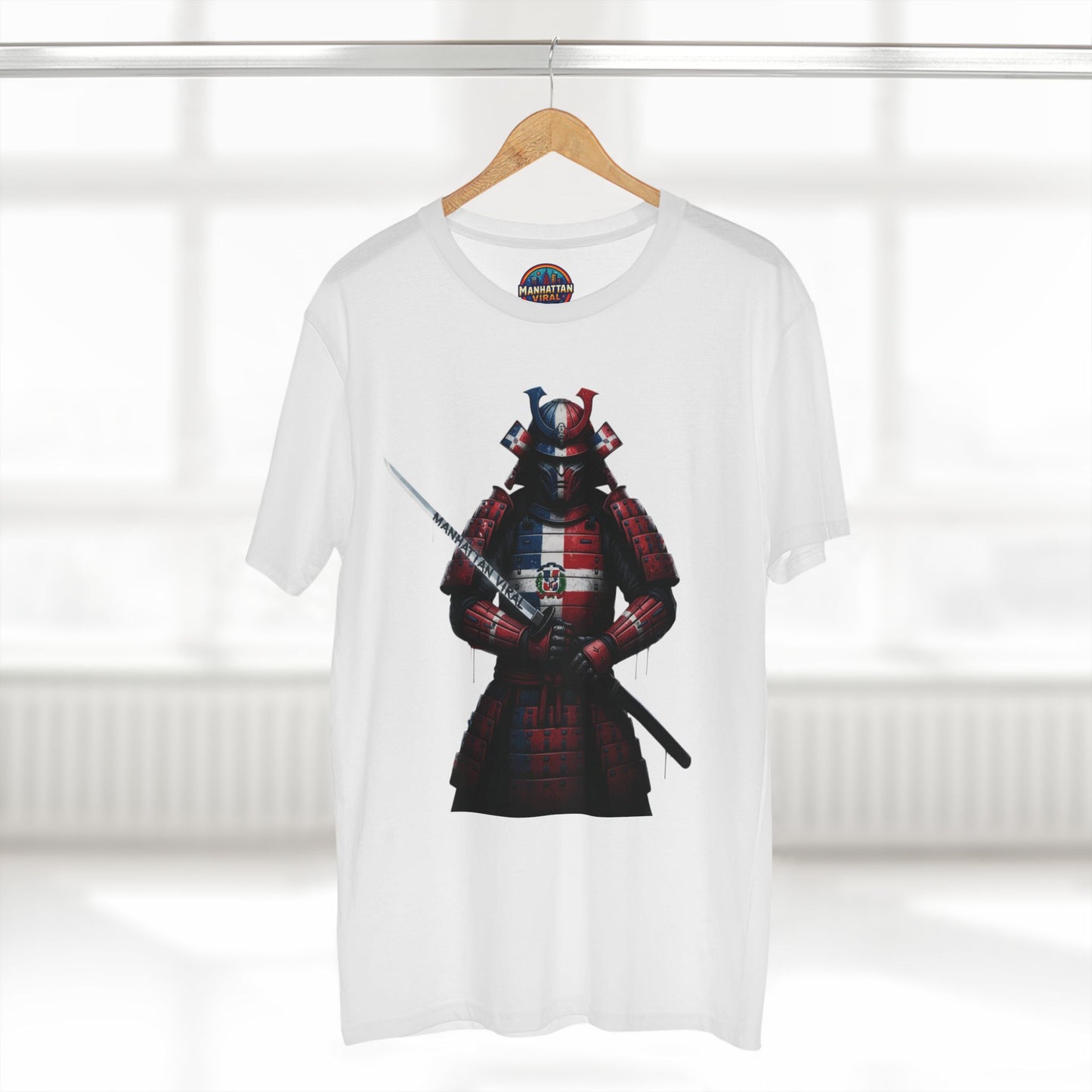 Dominican Samurai Graphic Tee, Unique T-Shirt for Warriors, Gift for Anime Lovers, Casual Streetwear,