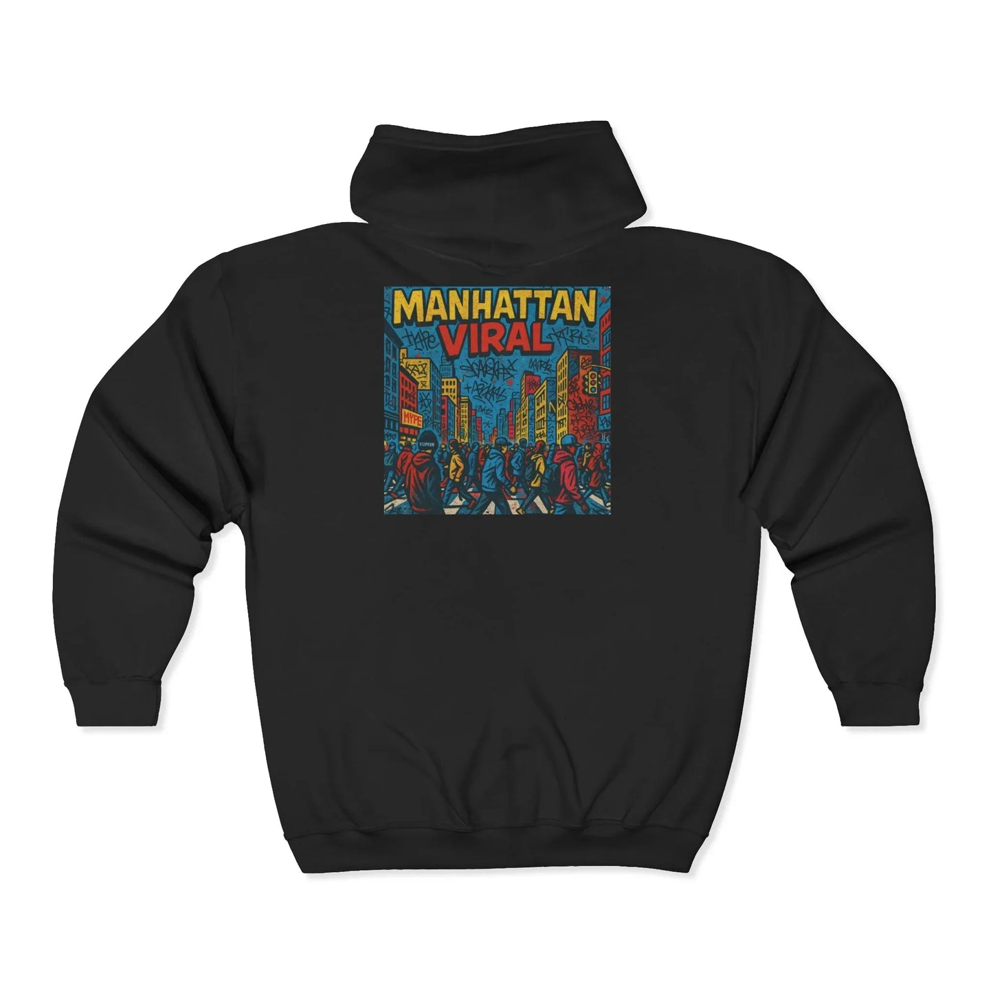 Midtown Hustle Heavy Blend™ Full Zip Hooded Sweatshirt - Manhattan Viral