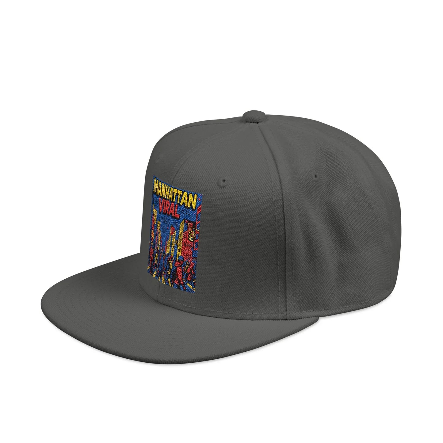Midtown Hustle Embroidered Snapback Cap, Colorful Hat For NYC Streetwear, Unique Gift for Friends, Casual Accessories - Manhattan Viral