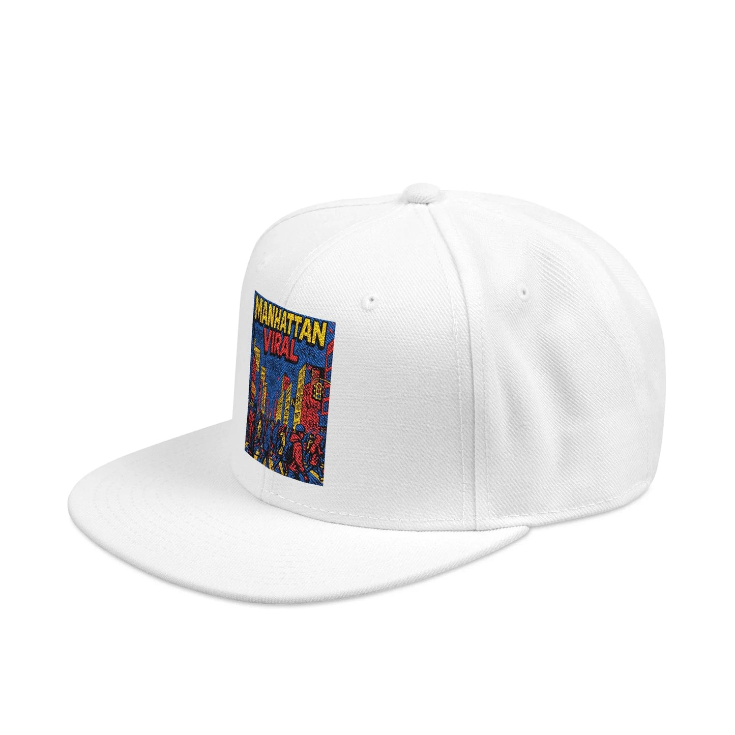 Midtown Hustle Embroidered Snapback Cap, Colorful Hat For NYC Streetwear, Unique Gift for Friends, Casual Accessories - Manhattan Viral