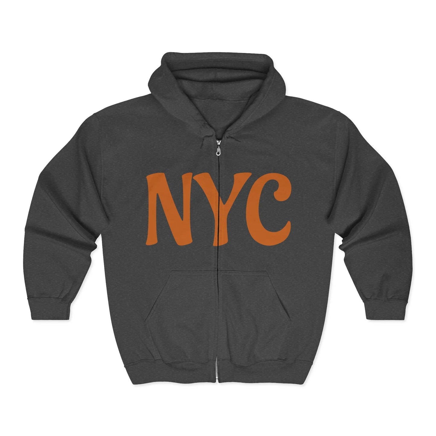 NYC Wear the City Heavy Blend™ Full Zip Hooded Sweatshirt, Cozy Urban Zip-Up, Gifts for City Lovers, Perfect for Casual Outings, Travel Essentials - Manhattan Viral