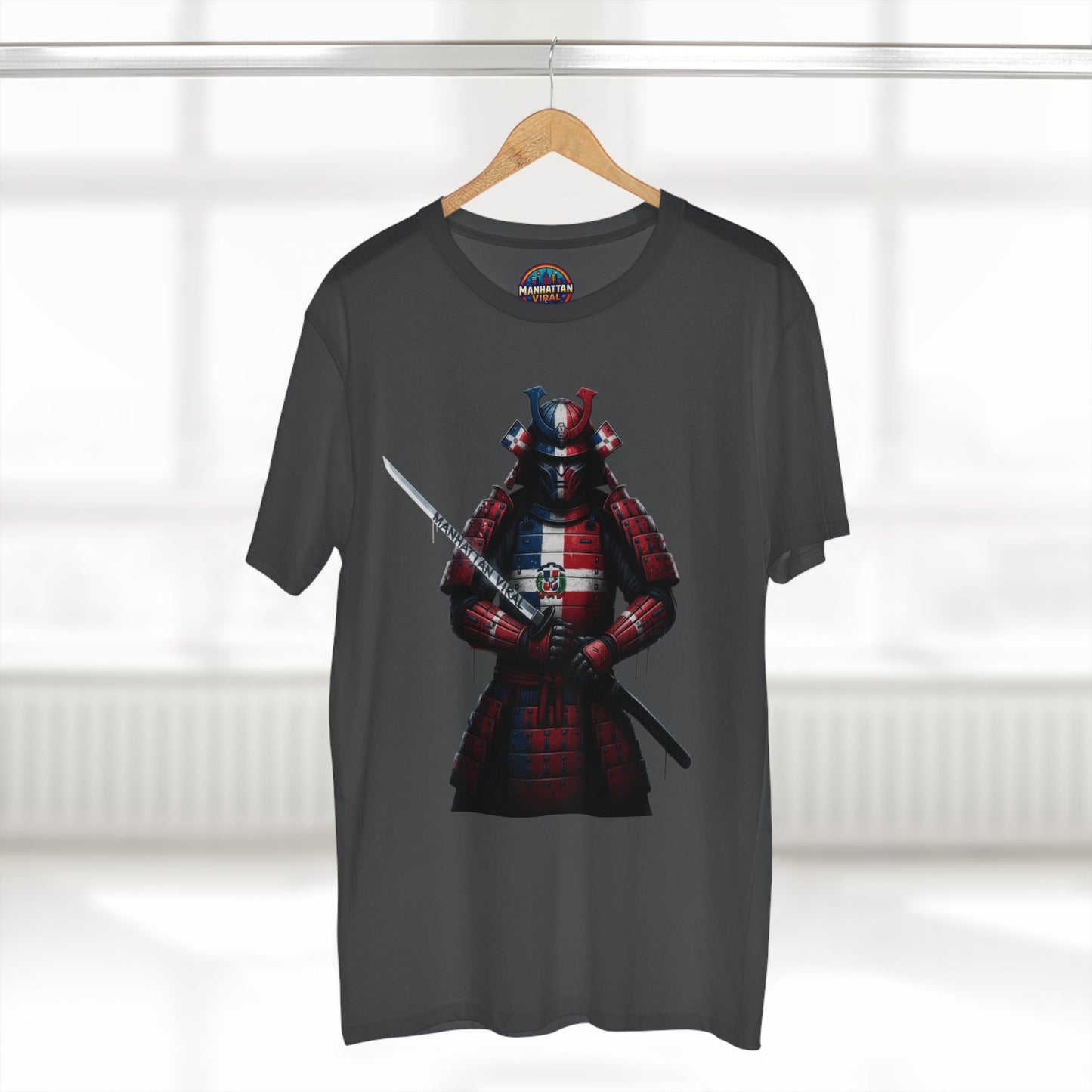Dominican Samurai Graphic Tee, Unique T-Shirt for Warriors, Gift for Anime Lovers, Casual Streetwear,