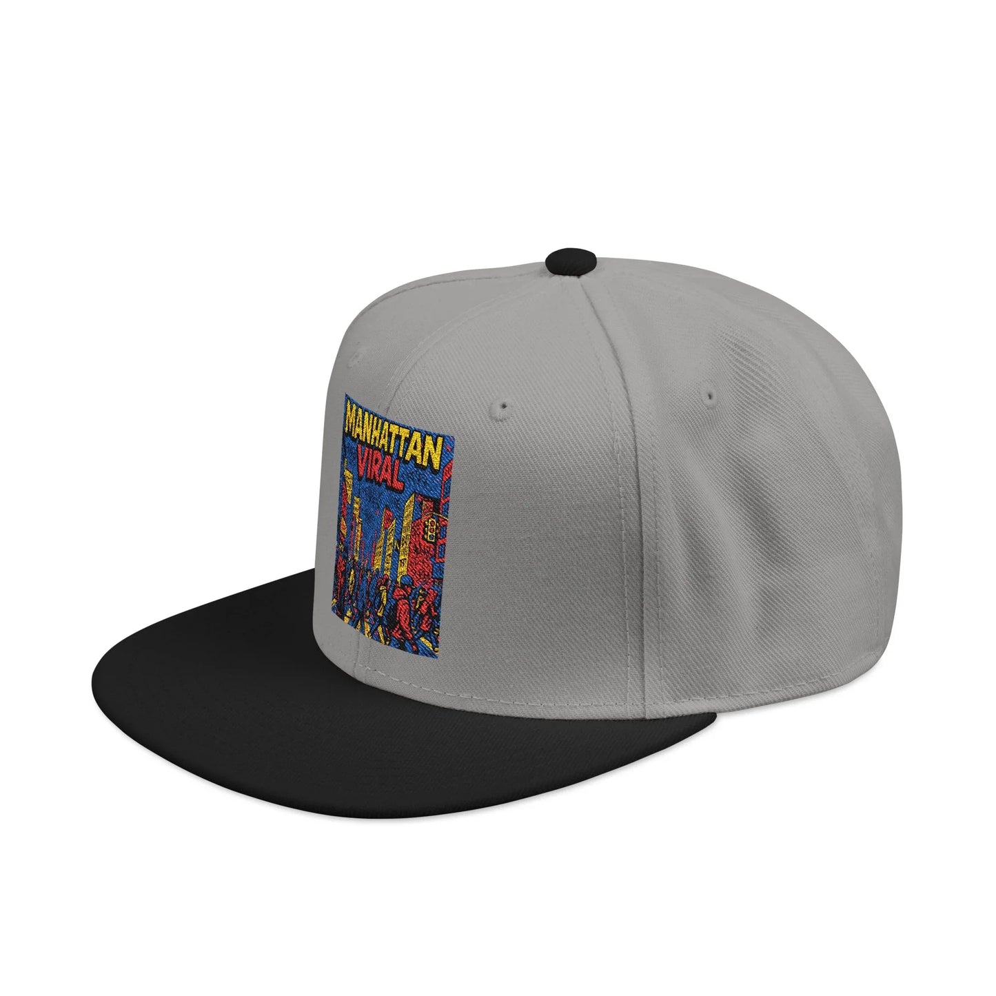 Midtown Hustle Embroidered Snapback Cap, Colorful Hat For NYC Streetwear, Unique Gift for Friends, Casual Accessories - Manhattan Viral