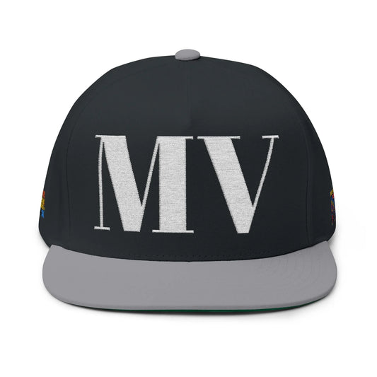 Big MV White Letters Cap - One size - Black/Grey