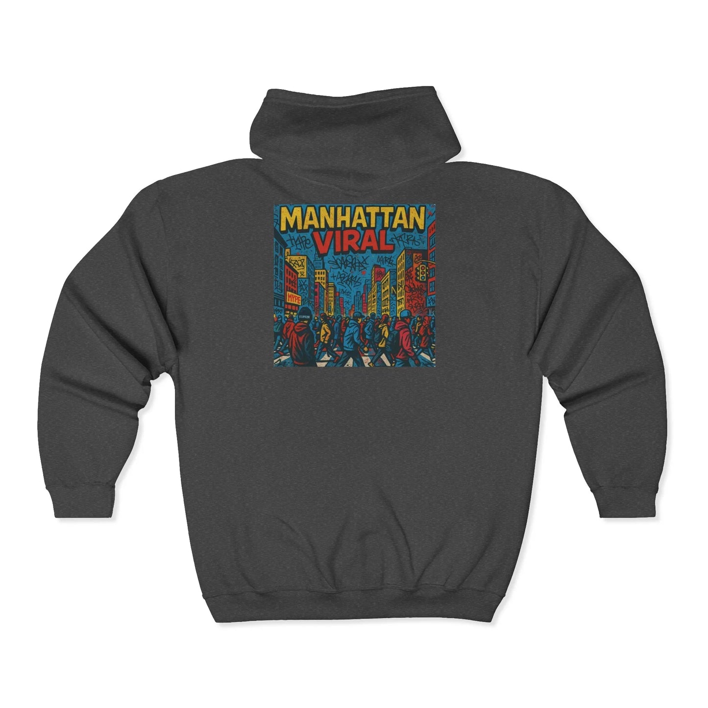 Midtown Hustle Heavy Blend™ Full Zip Hooded Sweatshirt - Manhattan Viral