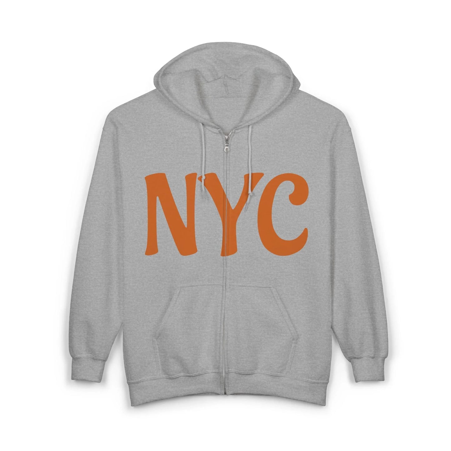 NYC Wear the City Heavy Blend™ Full Zip Hooded Sweatshirt, Cozy Urban Zip-Up, Gifts for City Lovers, Perfect for Casual Outings, Travel Essentials - Manhattan Viral