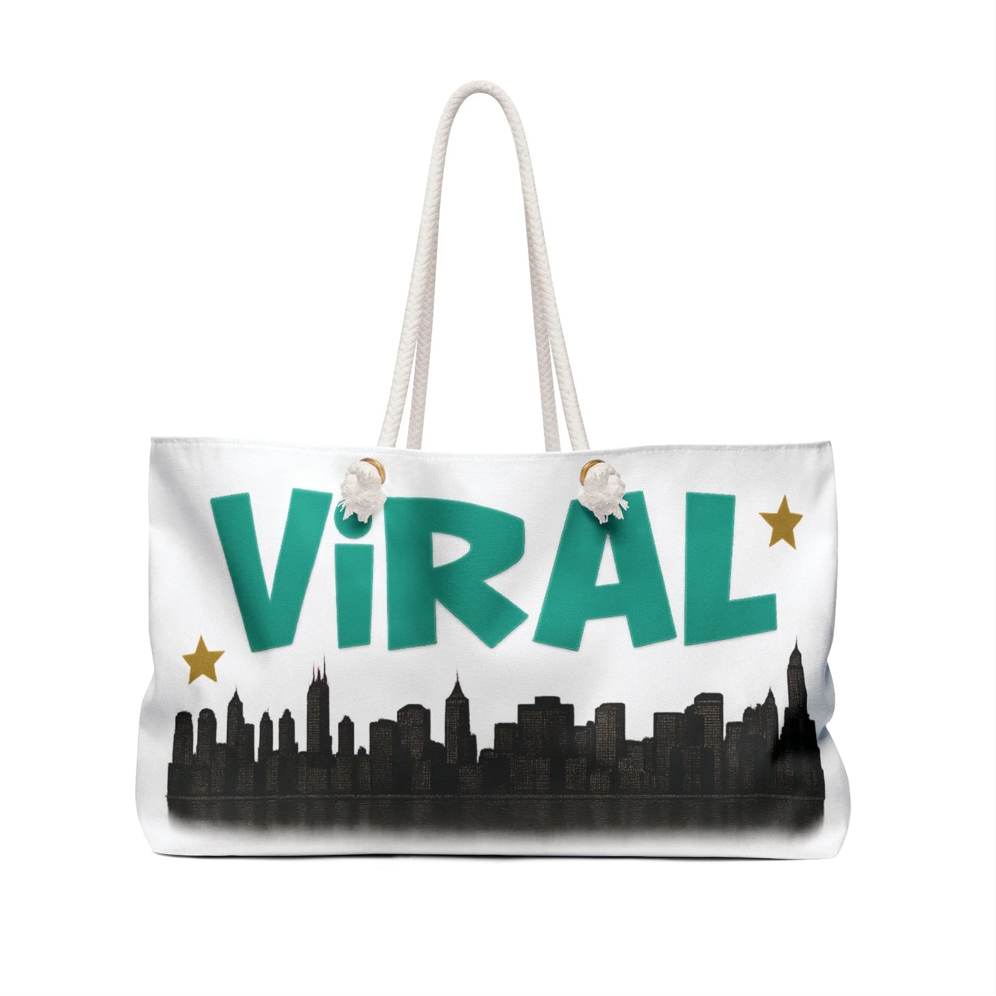 Urban City Viral Graffiti Weekender Bag, Stylish Travel Tote, Perfect for Weekend Getaways, Gifts for Travelers, Viral City Vibes, Trendy Baggage - Manhattan Viral