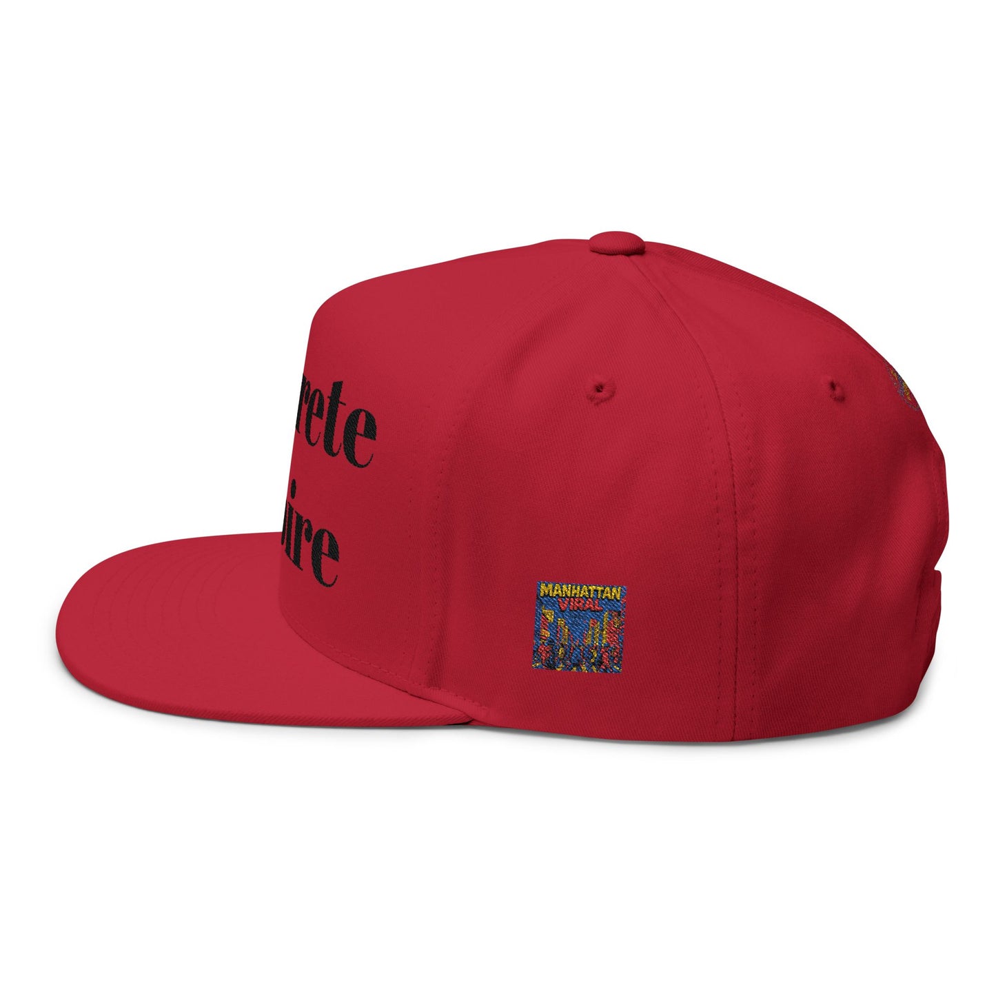 Concrete Empire Flat Bill Cap - Concrete Empire Embroidered Hat