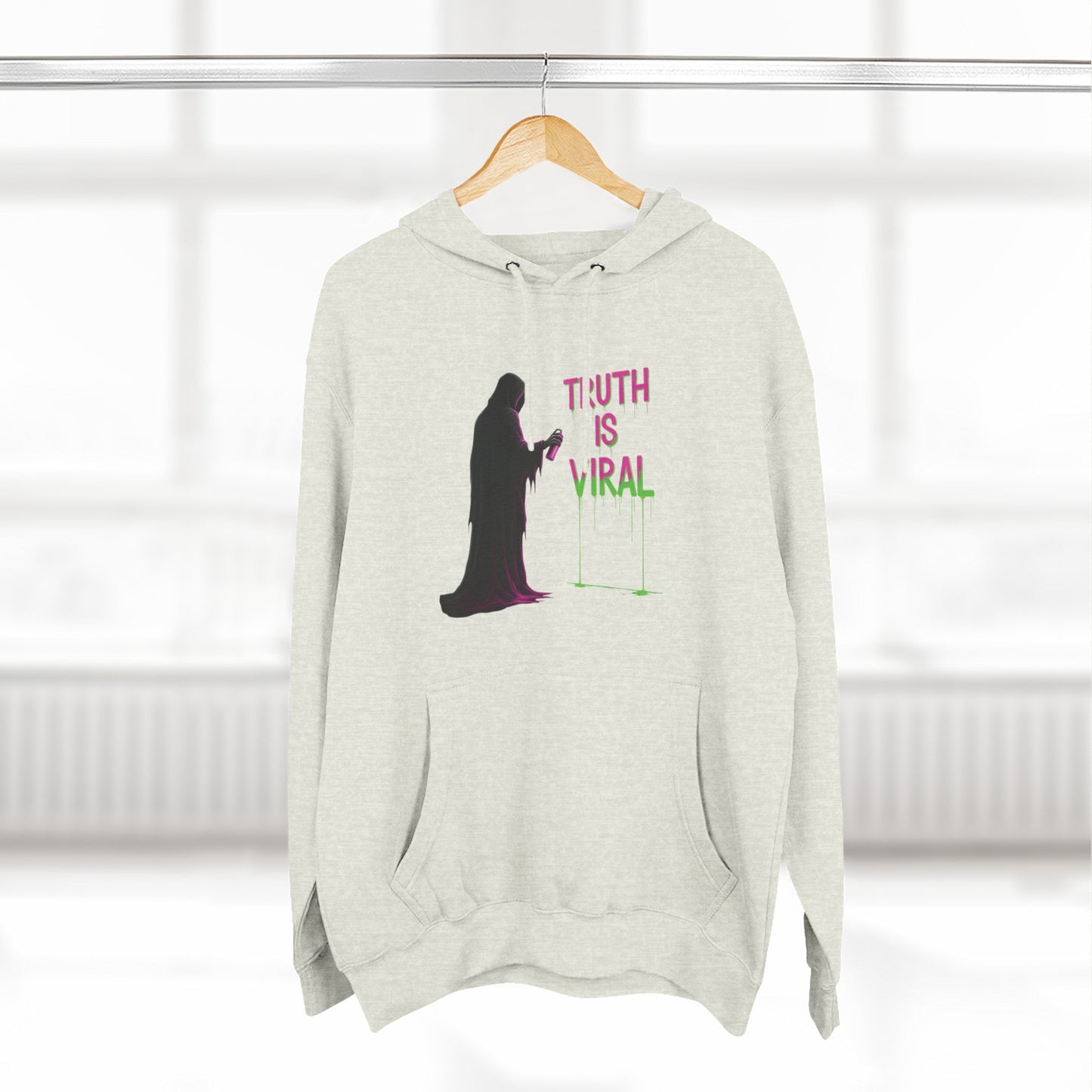 Viral Reaper Three-Panel Cotton Fleece Hoodie