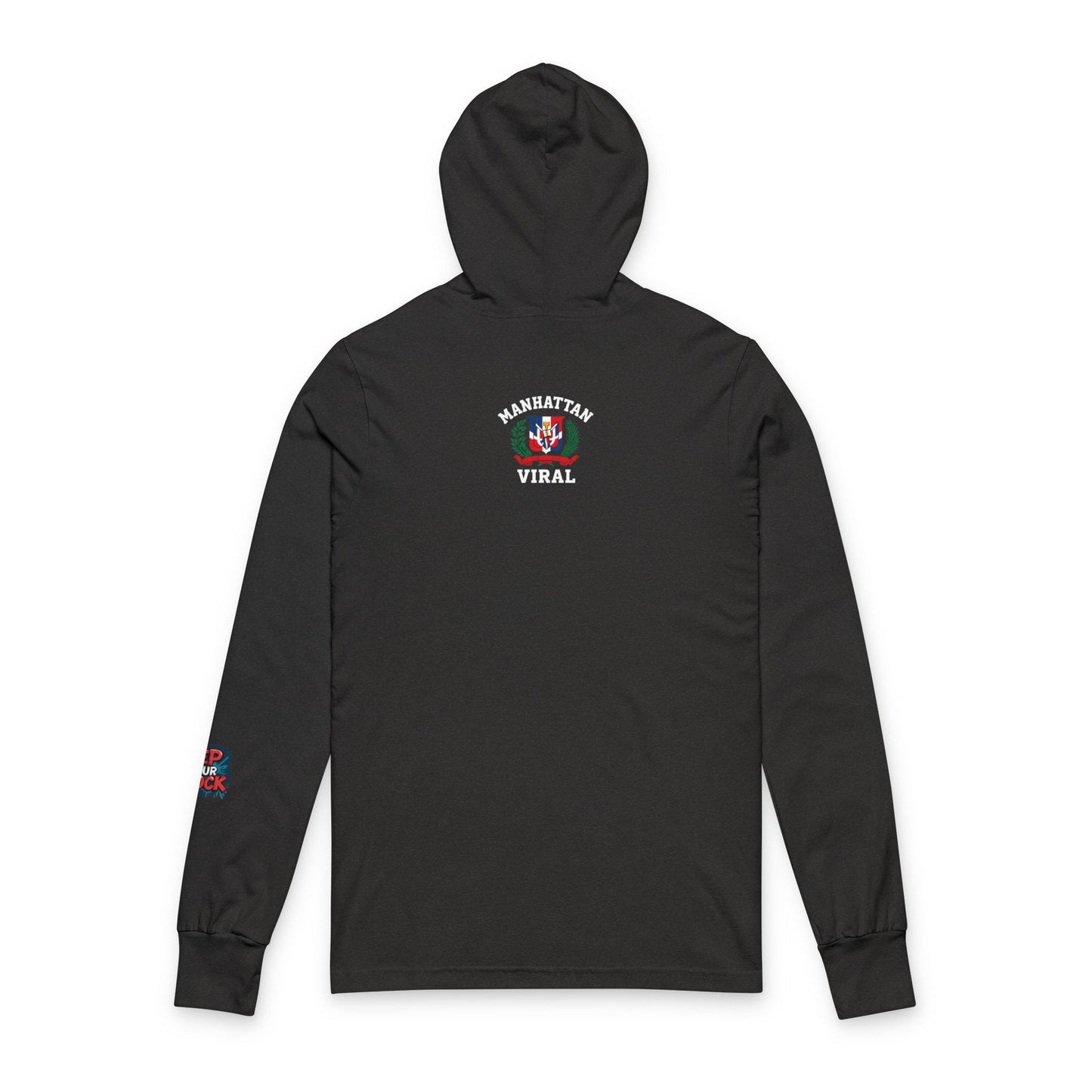 Dominican Samurai Hoodie, Unisex Hooded Long Sleeve Tee, Casual Wear, Streetwear, Geek Culture Merch, Gift for Him/Her, Stylish Layering Top