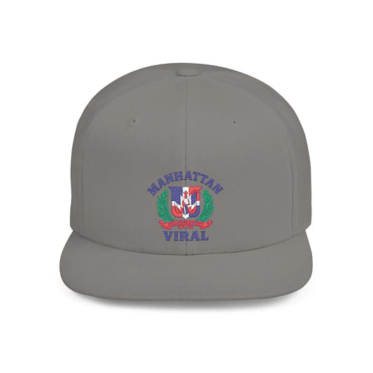 Dominican Viral Shield Snapback - One size - Heather Grey/Navy