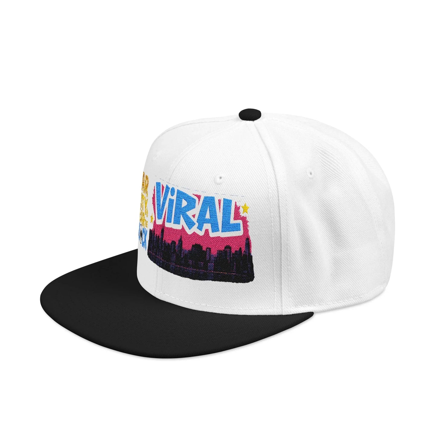 L.E.S Viral Snapback Cap, Trendy Embroidered Hat for Streetwear, Gift for Teenagers, Festivals, Cool Casual Style - Manhattan Viral