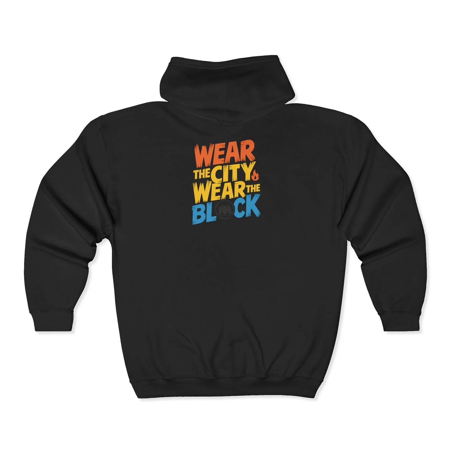 NYC Wear the City Heavy Blend™ Full Zip Hooded Sweatshirt, Cozy Urban Zip-Up, Gifts for City Lovers, Perfect for Casual Outings, Travel Essentials - Manhattan Viral