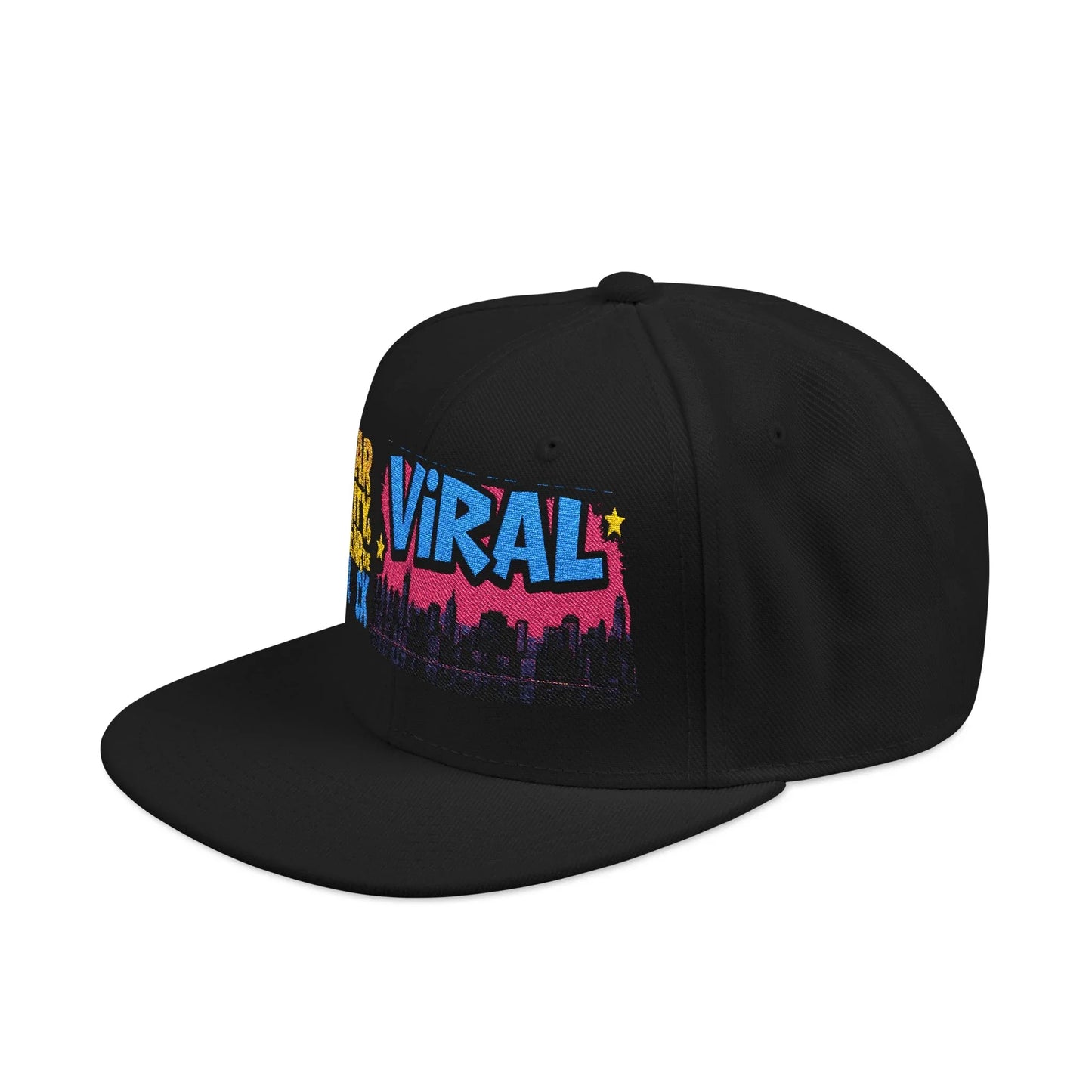 L.E.S Viral Snapback Cap, Trendy Embroidered Hat for Streetwear, Gift for Teenagers, Festivals, Cool Casual Style - Manhattan Viral