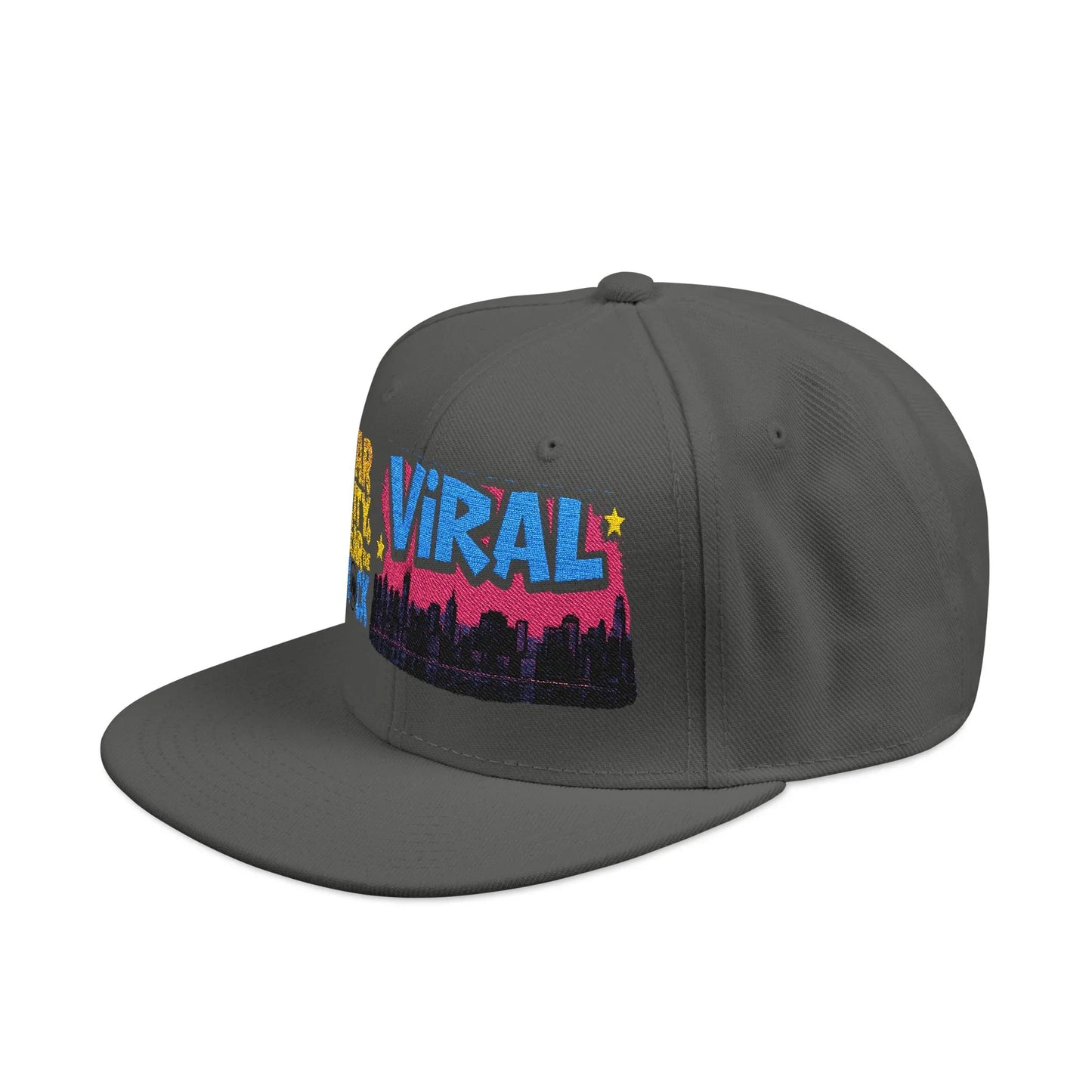L.E.S Viral Snapback Cap, Trendy Embroidered Hat for Streetwear, Gift for Teenagers, Festivals, Cool Casual Style - Manhattan Viral