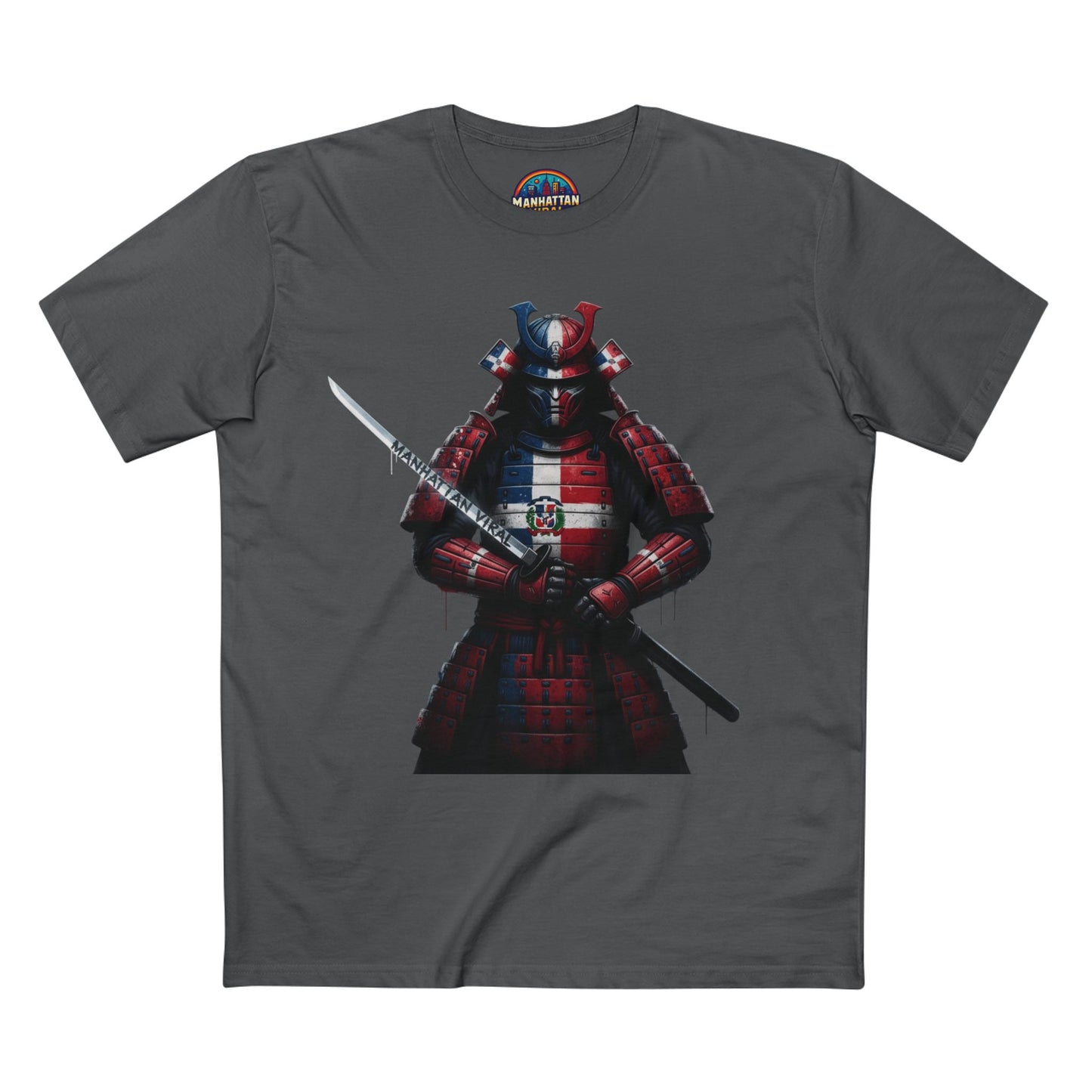 Dominican Samurai Graphic Tee, Unique T-Shirt for Warriors, Gift for Anime Lovers, Casual Streetwear,