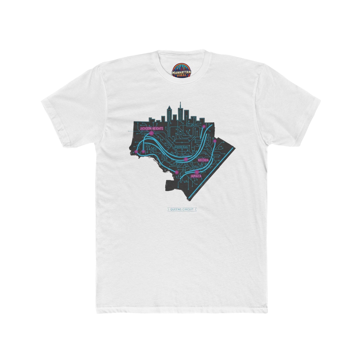 Queens Graphic Tee, Unisex Cotton Crew Tee, NYC Gift, Streetwear Style, Urban Fashion, Casual Wear