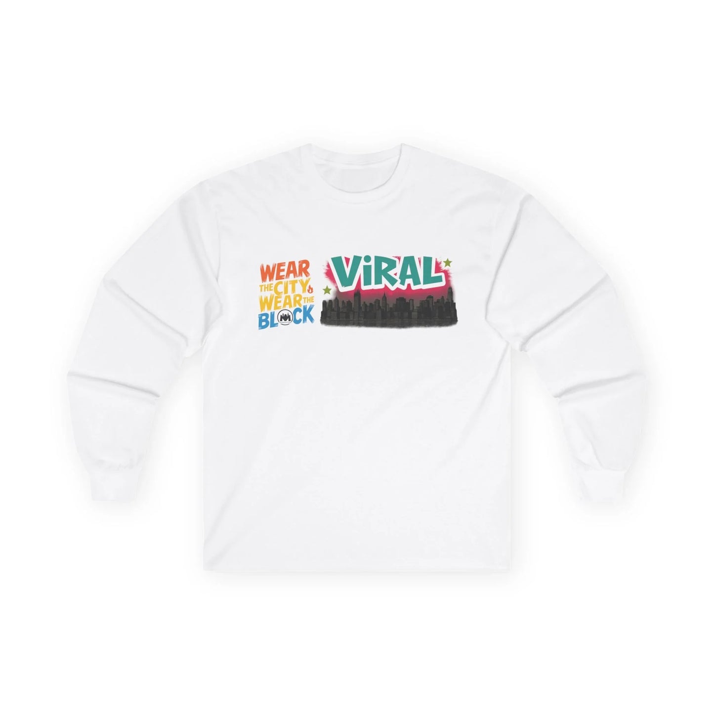 L.E.S Viral Statement Long Sleeve Tee, Casual Wear, Unisex Fashion, Gift for Trendsetters, Stylish Tee for Events, Urban Outfit - Manhattan Viral