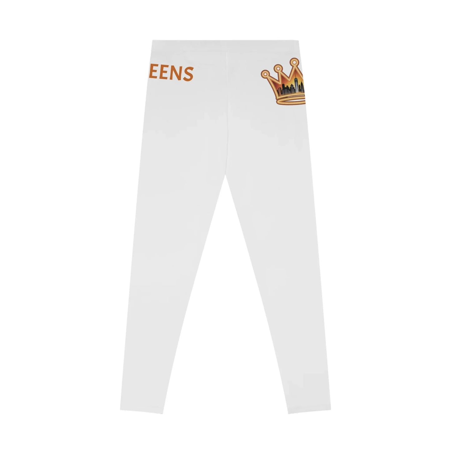 Queen Crown Stretchy Leggings - Comfortable Yoga Pants for Queens, Fitness Apparel, Casual Wear, Gift for Her, Trendy Leggings - Manhattan Viral
