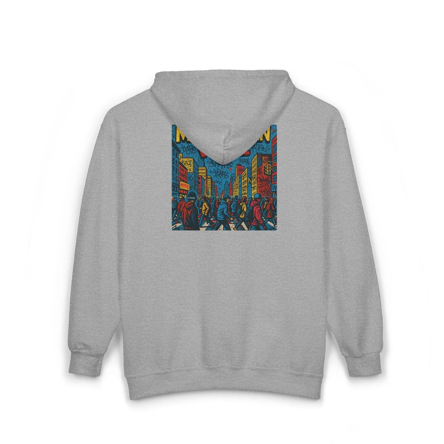 Midtown Hustle Heavy Blend™ Full Zip Hooded Sweatshirt - Manhattan Viral