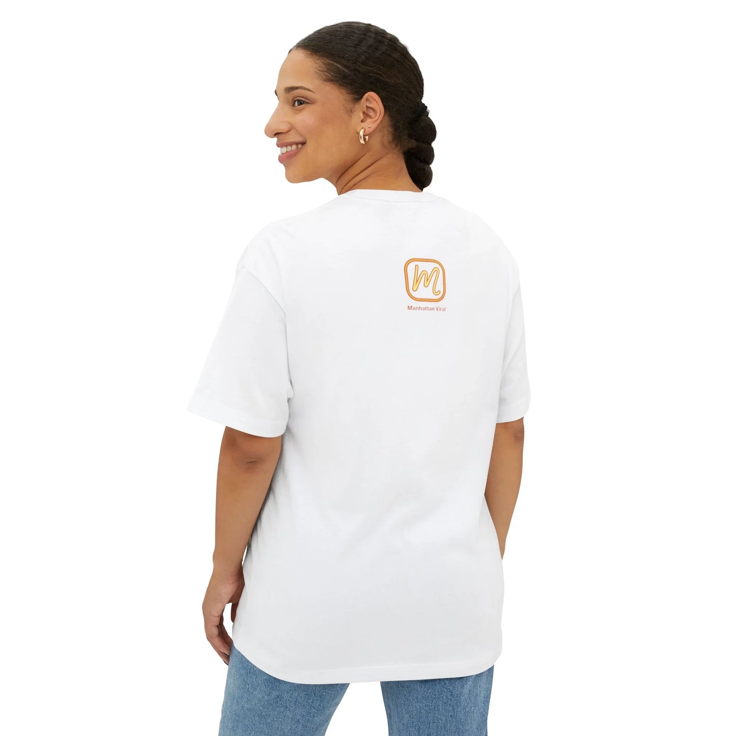 Viral NYC Streets Oversized Boxy Tee - Manhattan Viral