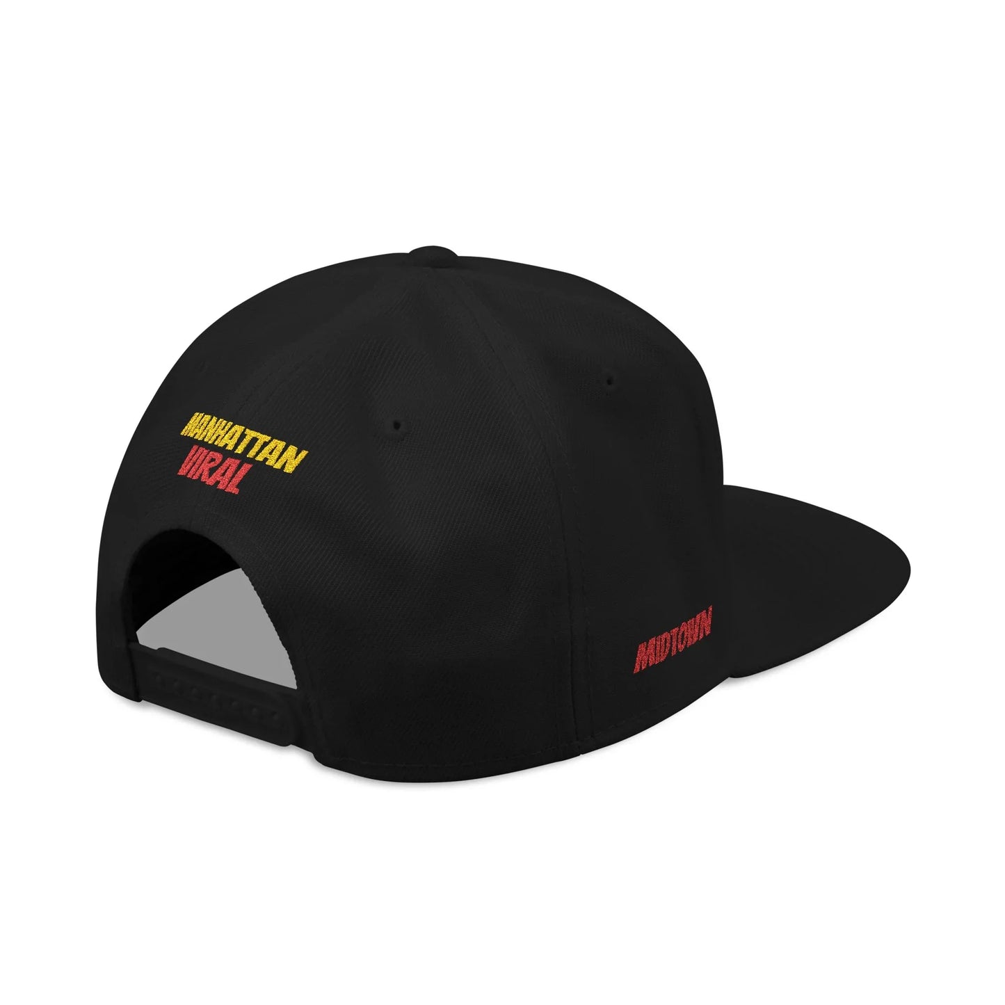 Midtown Hustle Embroidered Snapback Cap, Colorful Hat For NYC Streetwear, Unique Gift for Friends, Casual Accessories - Manhattan Viral