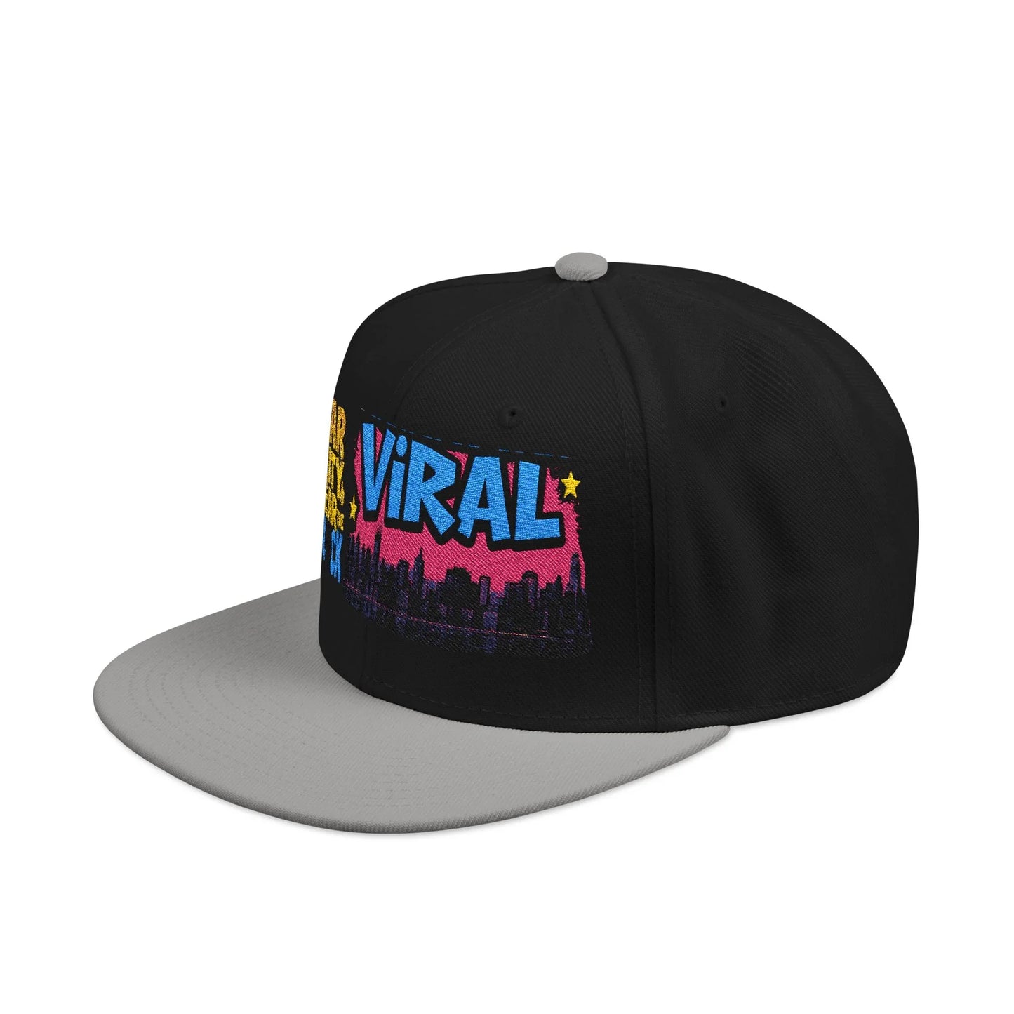 L.E.S Viral Snapback Cap, Trendy Embroidered Hat for Streetwear, Gift for Teenagers, Festivals, Cool Casual Style - Manhattan Viral