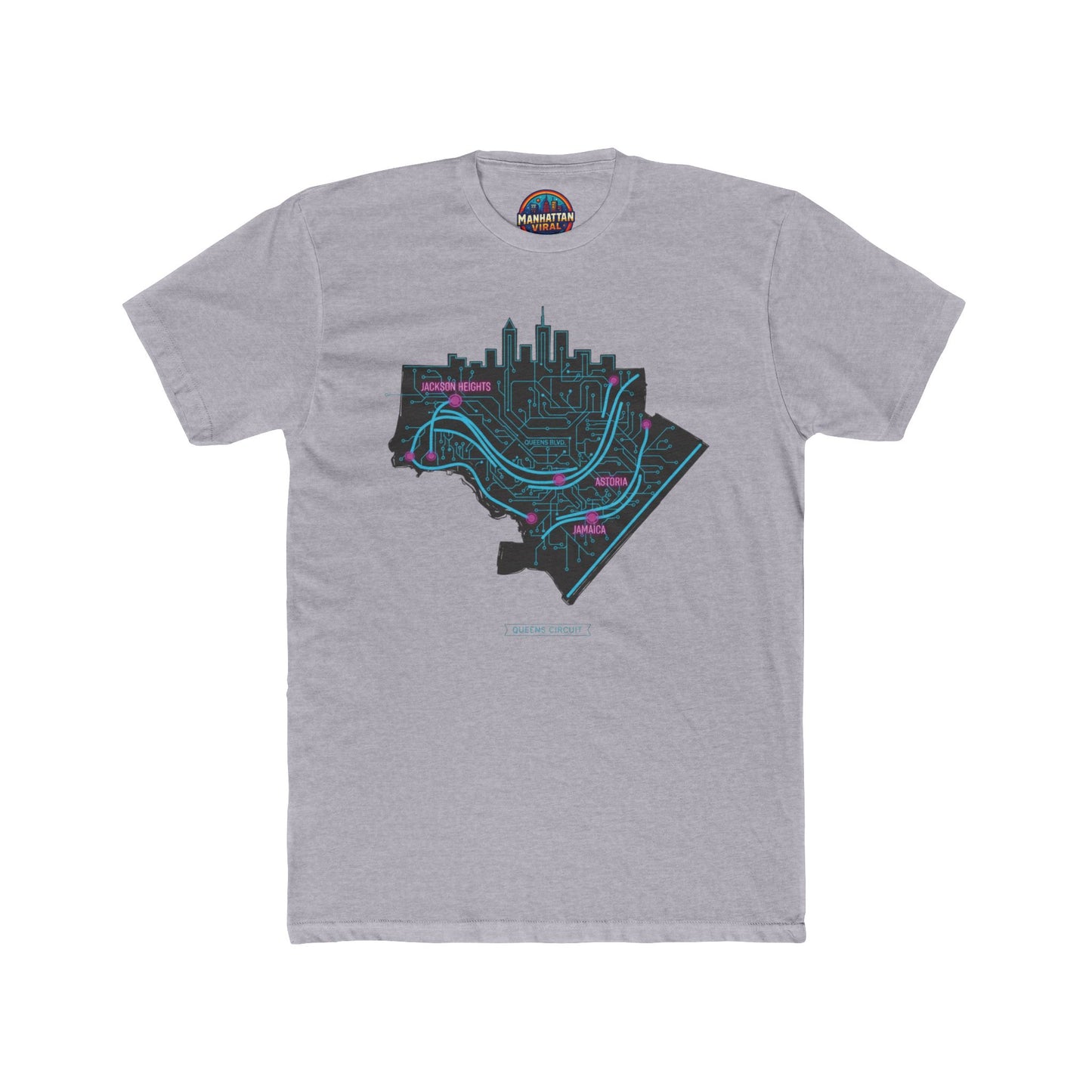 Queens Graphic Tee, Unisex Cotton Crew Tee, NYC Gift, Streetwear Style, Urban Fashion, Casual Wear