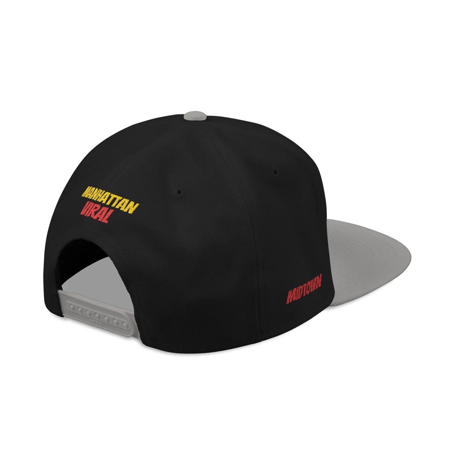 Midtown Hustle Embroidered Snapback Cap, Colorful Hat For NYC Streetwear, Unique Gift for Friends, Casual Accessories - Manhattan Viral