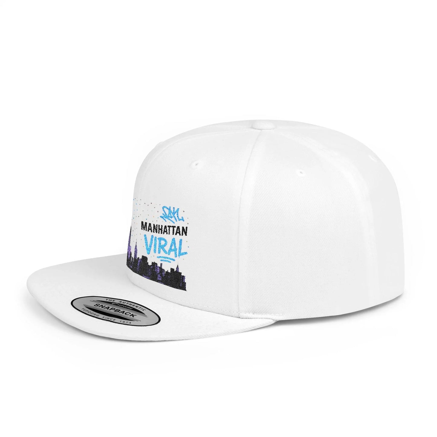 Downtown Late nights Viral Snapback Hat | Urban Fashion Accessory, Trendy Flat Bill Cap, Cool Gift for NYC Lovers, Streetwear Essential - Manhattan Viral