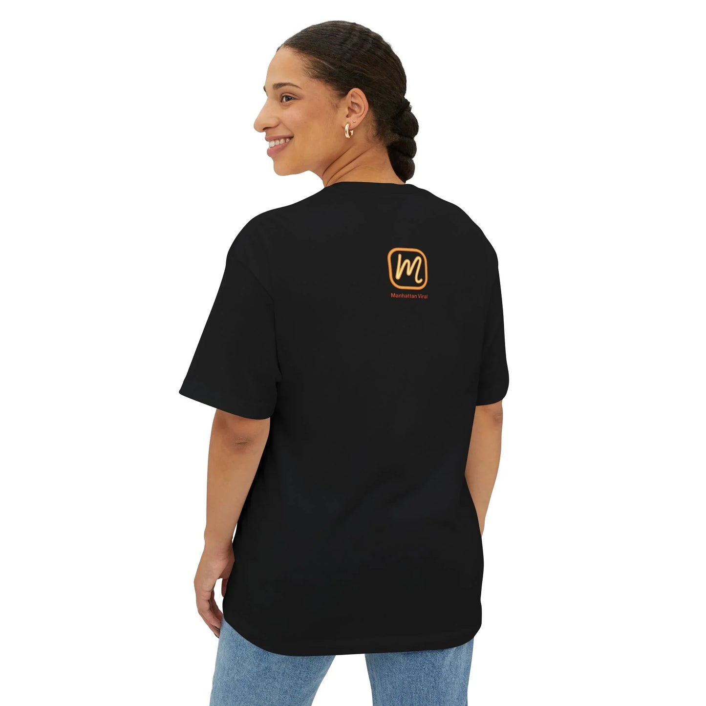 Viral NYC Streets Oversized Boxy Tee - Manhattan Viral