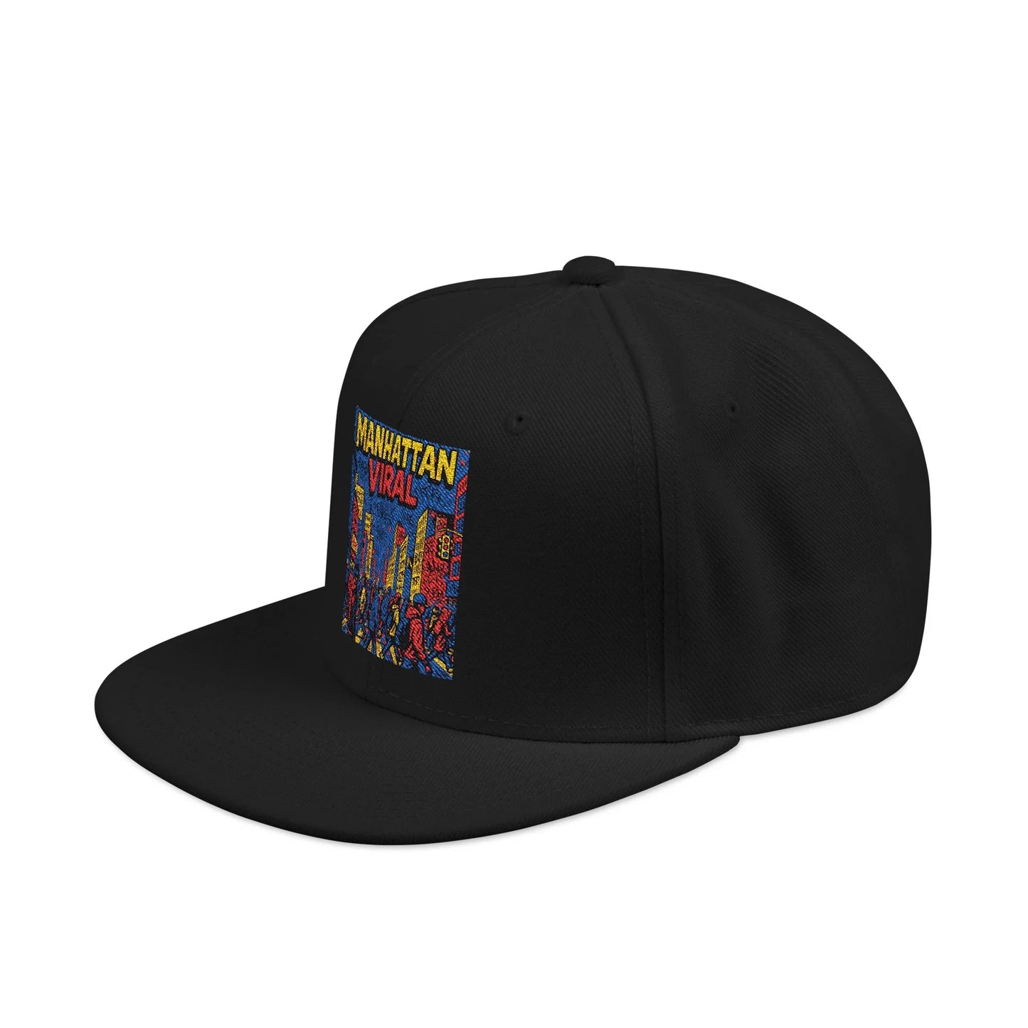 Midtown Hustle Embroidered Snapback Cap, Colorful Hat For NYC Streetwear, Unique Gift for Friends, Casual Accessories - Manhattan Viral