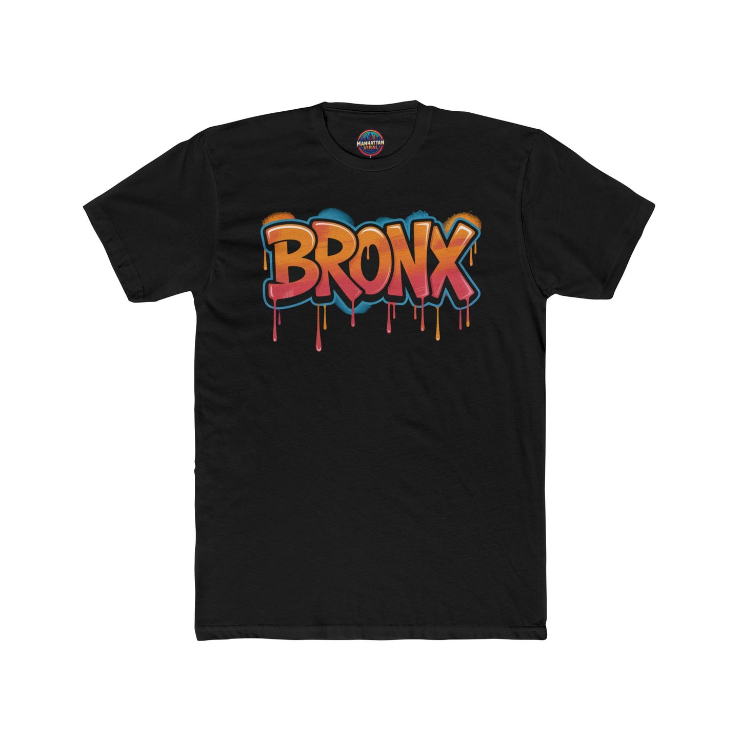 BX On Rails Urban Graphic Tee - Unisex Cotton Crew Tee, Manhattan Viral Design - Manhattan Viral