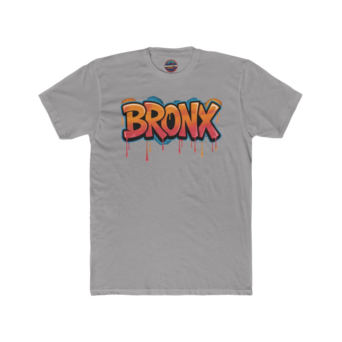 BX On Rails Urban Graphic Tee - Unisex Cotton Crew Tee, Manhattan Viral Design - Manhattan Viral