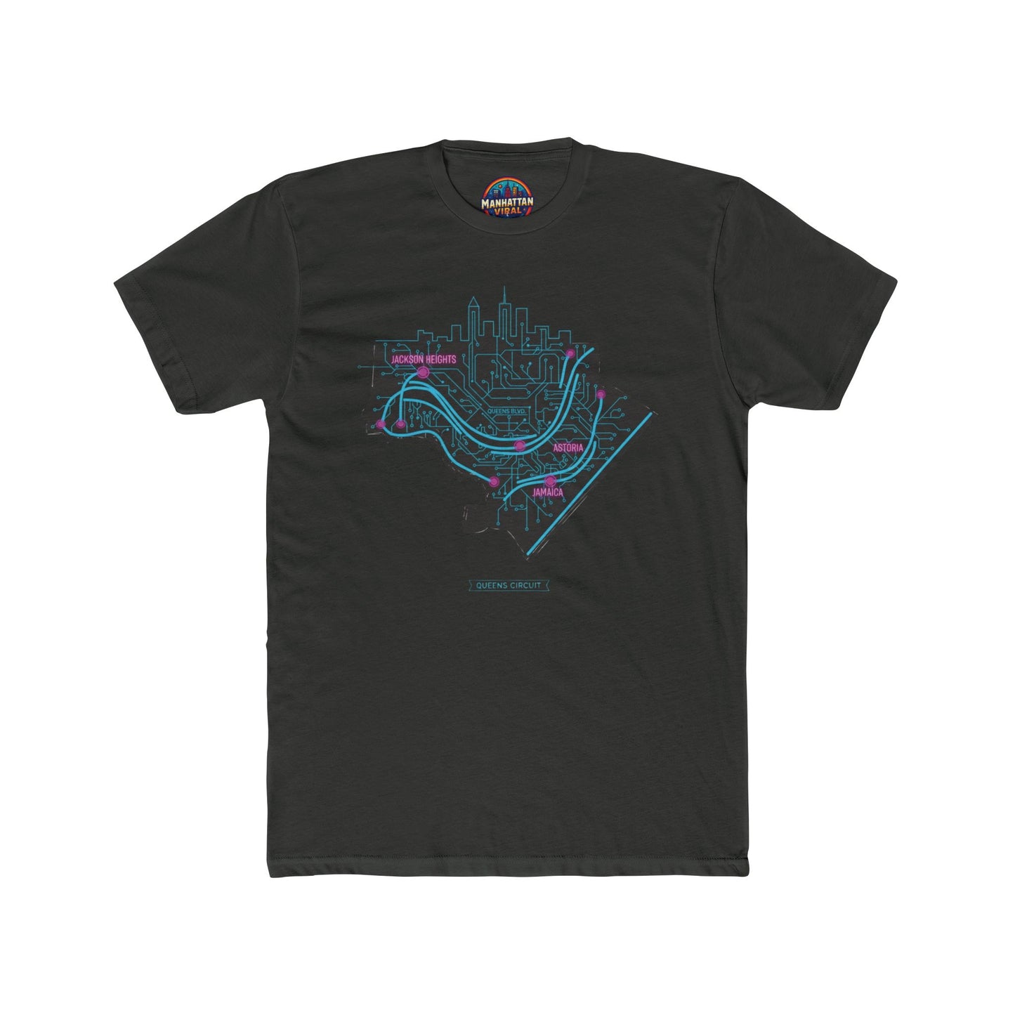 Queens Graphic Tee, Unisex Cotton Crew Tee, NYC Gift, Streetwear Style, Urban Fashion, Casual Wear